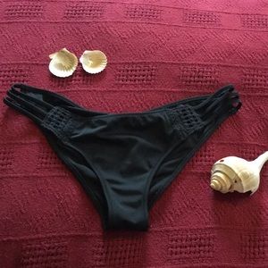 Victoria’s Secret black bikini bottoms, M
